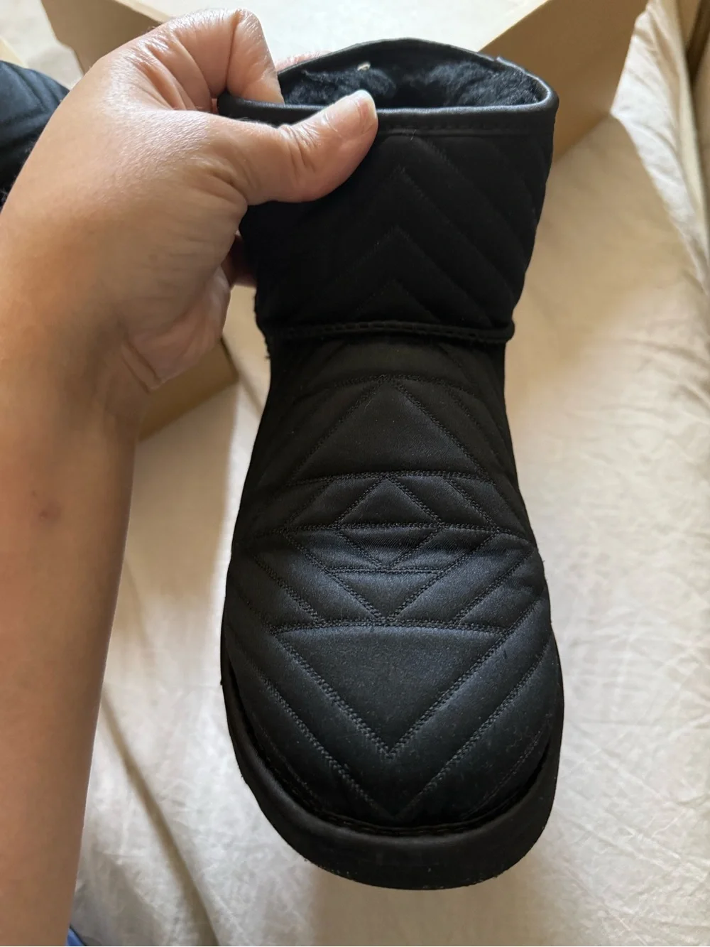 UGG Mini Quilted Satin Boots
